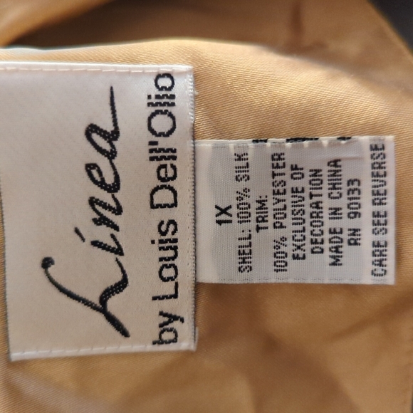 Linea by Louis Dell'Olia beaded sequined and embroidered jacket. Women's size 1X - Picture 6 of 8